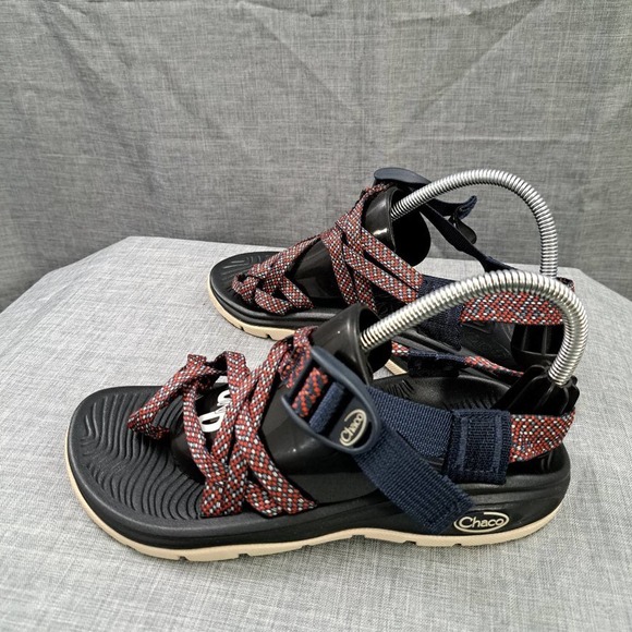 Chaco Shoes - Womens Chaco (J107068) Z/Volv X2 Navy/Red Sandals Size 5
